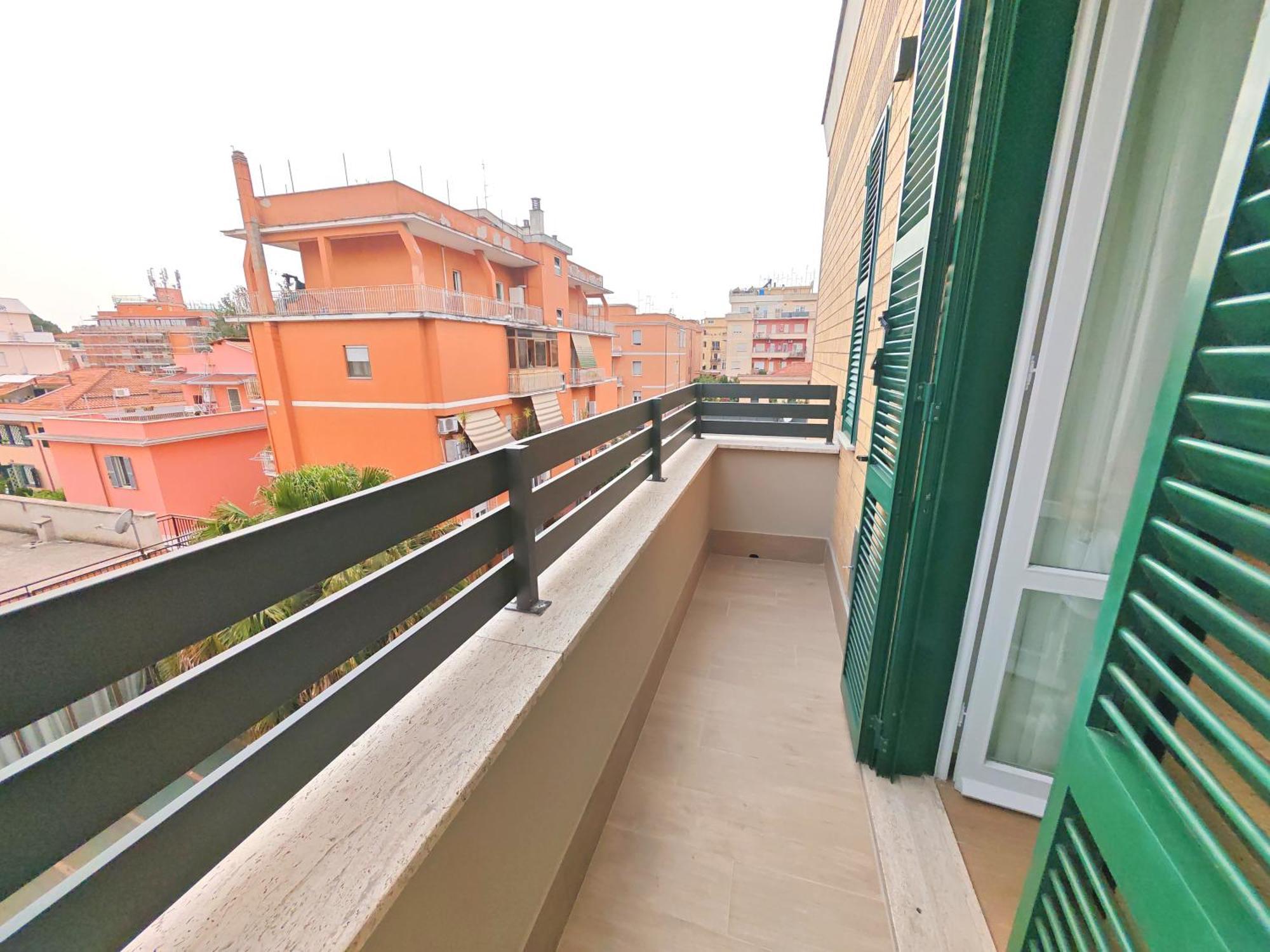 Ferienwohnung Attico Urbano Terrazza Su Roma Metro A Cornelia Exterior foto
