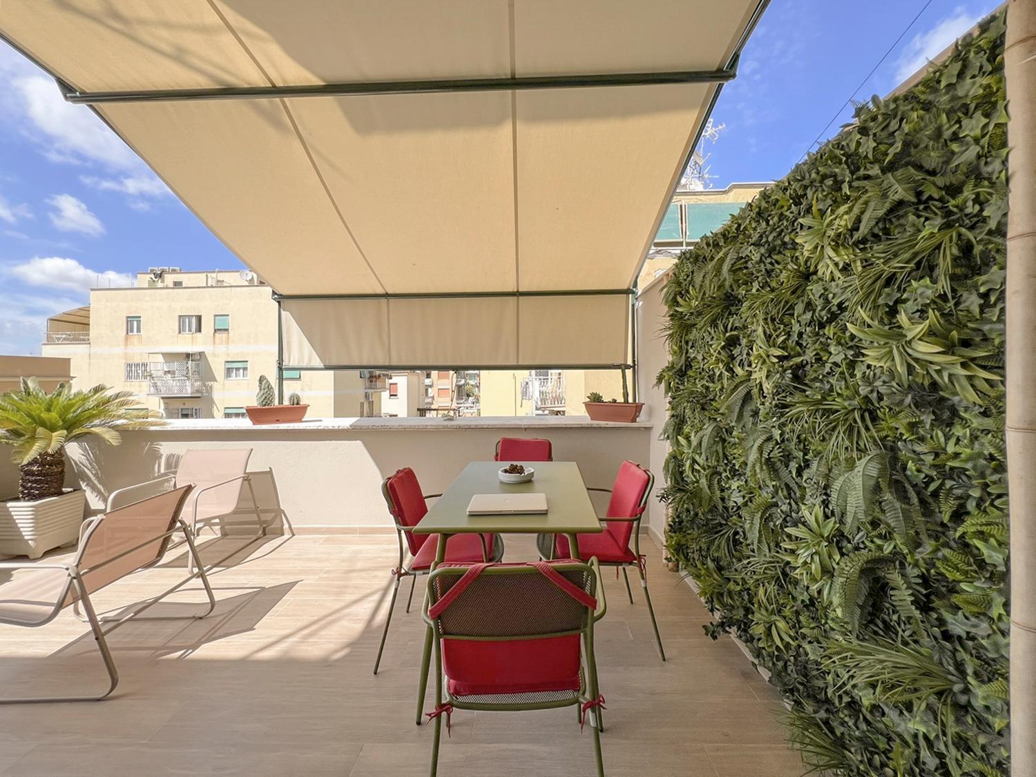 Ferienwohnung Attico Urbano Terrazza Su Roma Metro A Cornelia Exterior foto