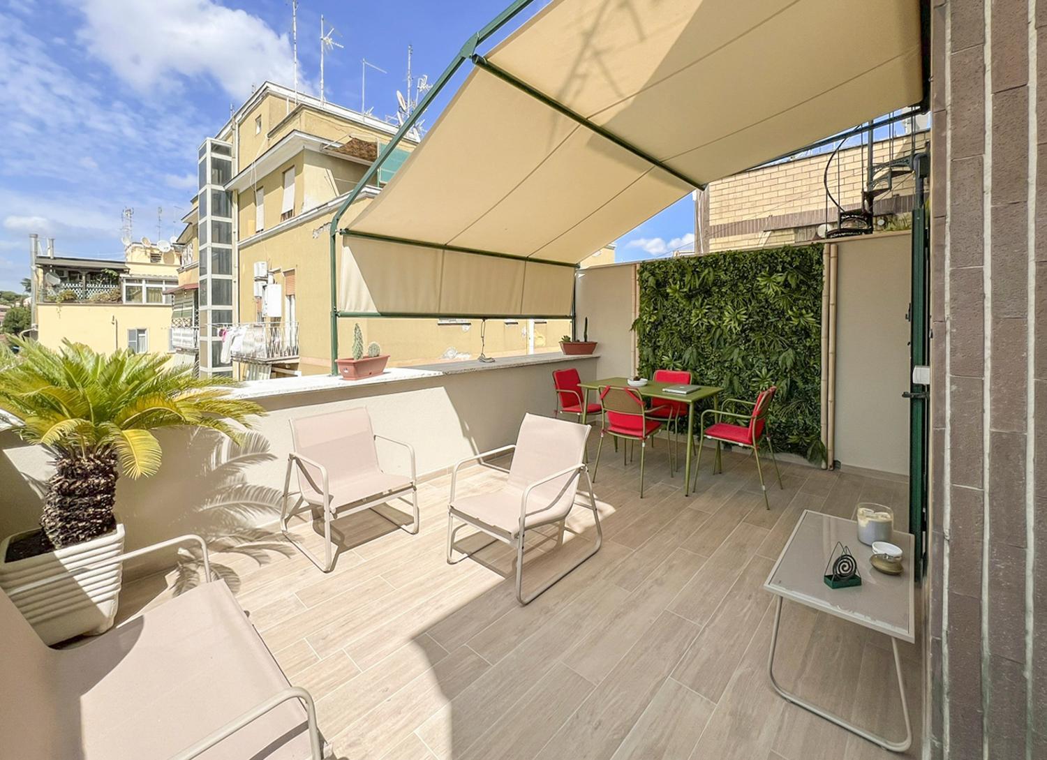 Ferienwohnung Attico Urbano Terrazza Su Roma Metro A Cornelia Exterior foto